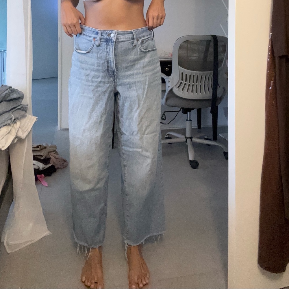 Madewell Blue Straight Leg Jeans with Vintage Appeal